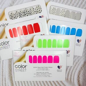 Color Street Bright Neon Nail Polish Strips Bundle